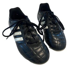 adidas Kids Black and White Soccer Sneakers